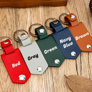 Porte-clés personnalisé en cuir PU avec cadre photo par sublimation, gravure de logo, cadeau promotionnel pour la famille, l'amoureux, accessoire - Product Image 3