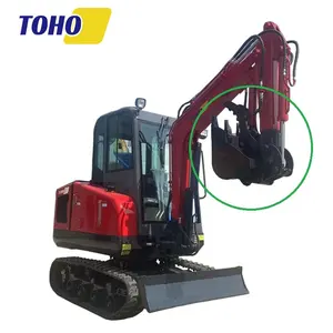 TOHO 2.5 ton piccolo Micro Crawler Bagger secchio scavatore Mini escavatori secchio