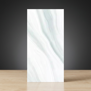 Breza Aqua White 600x1200mm High Gloss Marble Porcelain Tiles Luxury Floor Wall Premium Finish - Product Image 1