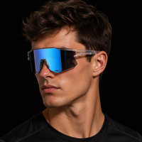Lunettes de soleil de sport avec protection UV, lunettes élégantes pour le cyclisme, la course à pied, la conduite, design léger et confortable
