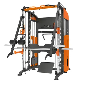 4 in 1 Rack Mutli Function Station allenamento della forza cuscinetti per sollevamento pesi bilanciere All In One Gym Cable smith machine