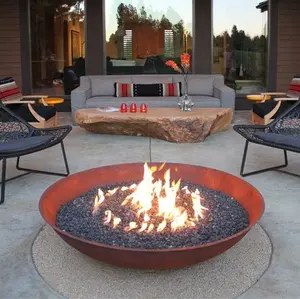 Gas Outdoor Firepit Moderne Fire Kuilen Aardgas Firepit