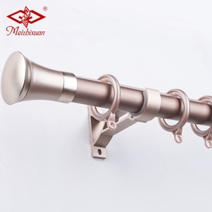 Postes de cortina de aleación de aluminio de metal blanco mate para sala de estar - Product Image 6