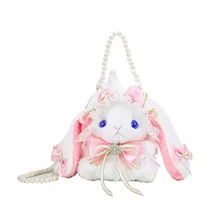 Cpc Yanxiannv Gift Custom Soft Toy Stuffed Animal Plush Bag Lolita Rabbit Bag