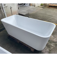 Baignoire autoportante moderne de luxe RY-511 en acrylique 100 % PUR avec design écologique, homologation CUPC pour utilisation intérieure dans la salle de bain