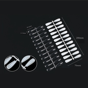 Ongles artificiels en forme de T, transparents, naturels, pour la pratique du gel, nuancier de couleurs pour manucure, outil de présentation pour salon - Product Image 4