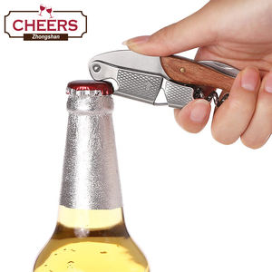 Ouvre-bouteille-Tire-bouchons professionnels pour bouteilles de <span class=keywords><strong>vin</strong></span> avec coupe-feuille et décapsuleur-<span class=keywords><strong>Clé</strong></span> à <span class=keywords><strong>vin</strong></span> manuelle pour serveurs - Product Image 4