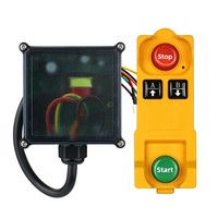 Interrupteur de télécommande sans fil FSK 433 MHz pour élévateurs hydrauliques, grues aériennes, monte-chargeurs - Matériau ABS, rechargeable, piles AAA