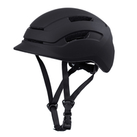 Casque de vélo de route réglable unisexe avec visière moulée USB Rechargeable pour adulte