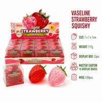 Southpeak Toy Vaseline Aardbei Squishy Verhoogde Zaadtextuur Zachte Knijp Fidget Toy Rood Roze Stijlen Retail Novelty Gift WS