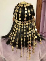 Collier en épingle à cheveux de style punk en métal cerceau à cheveux avec accessoires de performance à motif d'ongle pour bijoux de vêtements de danse du ventre