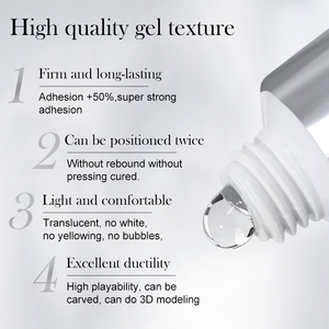 Gel làm móng đa năng BORN PRETTY 4 trong 1, dạng bán cứng, không dính, tạo hình 3D, mạ chrome, trong tuýp - Product Image 5