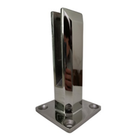 Aleader 304 Acier inoxydable Garde-corps de terrasse Embout en verre pour balustrade Escalier