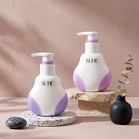 Bouteilles personnalisées écologiques en PET de 350 ml pour soins de la peau, shampoing, lotion pour les mains et le corps, flacons pompe pour masques faciaux, perruques, faux cils, avec logo personnalisé OEM/ODM