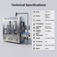 HN QDMECH Mineraalwater Fruchtsap Kruidenthee Productie Drankjes Flessenvulmachine Automatische 3-in-1 vulmachine