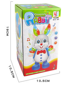 Fabrika doğrudan satış çocuk elektrikli oyuncaklar dans oyuncak tavşanlar ışıkları ve müzik ile vücut çocuk hediyeleri sallayabilirsiniz - Product Image 3