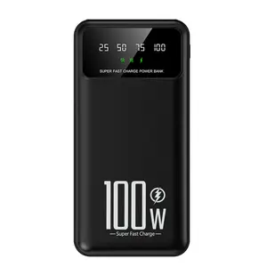 100W carga rápida 20000mAh bancos de energía portátil batería externa incorporada banco de energía Qunhui portátil Mini 10000mAh energía móvil