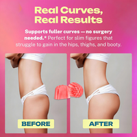 Gummies BBL sans sucre saveur pêche naturelle, marque privée OEM, pour la courbe des fesses et des hanches et le bien-être féminin pour femmes