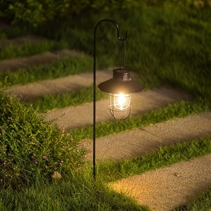 헤비 듀티 3/10 새 피더 식물 바구니를위한 목자의 후크 쉬운 설치 야외 정원 기둥 2 구 아연 도금 강철 - Product Image 4