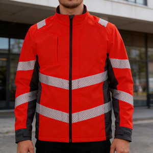 Chaqueta de <span class=keywords><strong>Alta</strong></span> <span class=keywords><strong>Visibilidad</strong></span> de Grado Industrial Clase 3, Impermeable, con Cremallera, <span class=keywords><strong>Forro</strong></span> Térmico Desmontable - Product Image 3