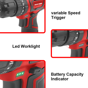 Discount Brush Power <b>Drill</b> Cordless <b>Drill</b> Rechargeable and Portable 12V Impact <b>Drill</b> Set With Lithium Battery and Charger - Product Image 4