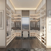 Armoire de chambre moderne multifonctionnelle en bois avec miroir et tiroirs de rangement pour la rénovation de meubles de maison, appartement familial, hôtel