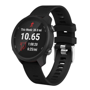 Bracelet 20mm pour Garmin Forerunner 245/645 <span class=keywords><strong>Vivoactive</strong></span> 3 Bracelet en silicone souple pour <span class=keywords><strong>Samsung</strong></span> Galaxy Watch 6 5 <span class=keywords><strong>4</strong></span> Bracelet de montre de sport - Product Image 1