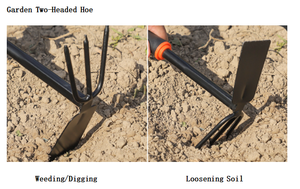 Outils <span class=keywords><strong>de</strong></span> <span class=keywords><strong>jardin</strong></span> multifonctionnels à deux têtes pour le désherbage, le creusement et le desserrage du sol - Product Image 6
