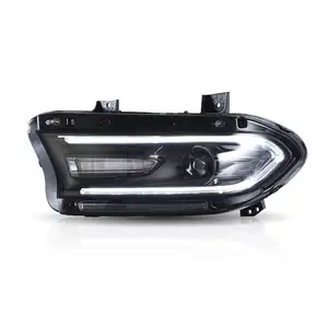 Vland Headlights Wholesale For Dodge Charger 7th Gen 2015-2020 Car Parts Lamp Sequential Synth Car Accessories Auto Front Lamp