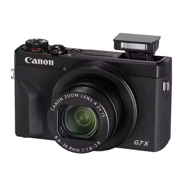 G7 X Mark III 20.1MP 4K Camera 24-100mm F/1.8-2.8 90 Wide Angle 2"-3" Screen WiFi IP67 Waterproof 32GB Built-in Memory
