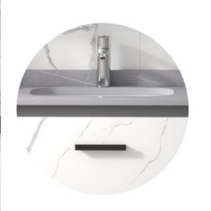 CR 60cm <b>Grey</b> <b>Bathroom</b> Vanity <b>Cabinet</b> With Smart <b>Mirror</b> And Ceramic Basin - Product Image 3