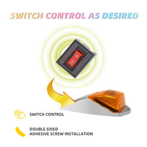 Feux latéraux de voiture LED Trucks Feux de toit Feux de cabine plaqués ambre Feux de toit <span class=keywords><strong>OUKA</strong></span> - Product Image 2