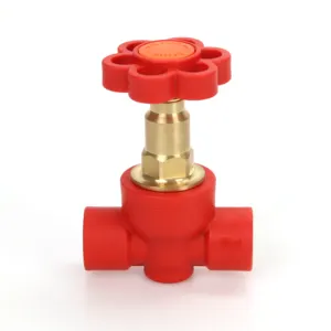 factory supply plumbing material ppr ball valve water pipe connector ppr stop valve plastic ppr gate valve