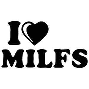 Calcomanía Divertida con la Frase 'I Love Milfs', para Ventana de Auto, Puerta, Parachoques, Laptop, Motocicleta, Vinilo, Regalo, Calcomanías Recortadas, Vidrio de Ventana de Laptop - Product Image 5