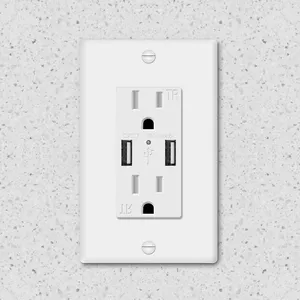 KGMSmart Double Adapter Plug Wall Socket With USB