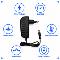 Adaptateur secteur mural AC/DC 24V 1A 24W 100-240V avec prises US, EU, UK, AU, compatible ODM/OEM