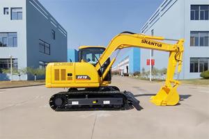 Venta caliente Precio bajo Excavadora SE75 7 Ton Mini Digger CE Certificado Excavadora sobre orugas SE75 en Shanghai - Product Image 4