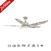 Ventilateur de plafond 1stshine de 56 pouces, haute performance, style luxueux, très bien noté, écologique, de qualité commerciale, confortable, avec éclairage LED