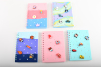 Carnet à spirales A5 personnalisé DIY en silicone avec breloques