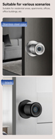 Serrure de porte intelligente Ttlock pour portes en acier/laiton avec stockage cloud Wi-Fi et contrôle par application
