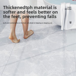 XUANMEI Piastrelle Adesive Effetto Pietra 60x60cm, Antiscivolo in <span class=keywords><strong>PVC</strong></span> per Ristrutturazione Casa - Product Image 2