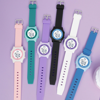 Montres pour enfants imperméables colorées de dessin animé les plus vendues pour filles et garçons Montre numérique à LED pour enfants