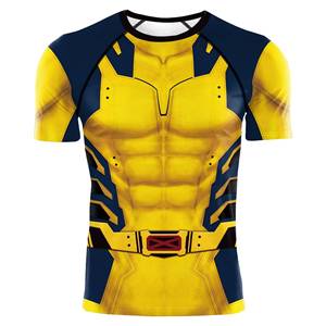 Costume de cosplay pour homme, personnage loup super-héros, vêtements de sport en polyester, t-shirt moulant, costumes - Product Image 6