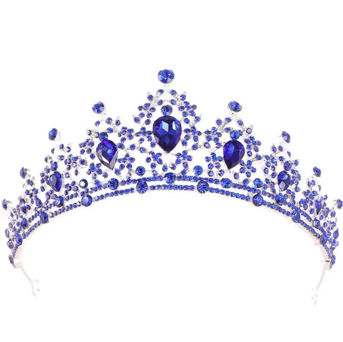 Свадебные украшения для волос в западном стиле, повязка на голову с бриллиантами в стиле барокко, королева принцессы, свадебная корона
