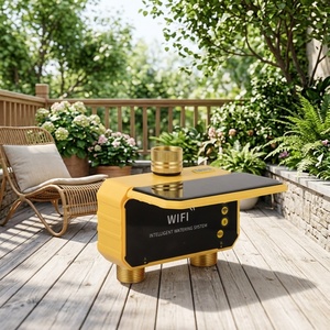 WiFi Home Lazy Micro-Spray Solar-Powered Smart Drip-Irrigation System Dual-Channel <b>Timer</b> Quantitative Screen Control Watering - Product Image 2