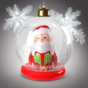 Inflatable Christmas <b>Balloon</b> PVC Santa Claus Ball Garden Decoration Hanging Ornament With Lights And Without Lights - Product Image 4
