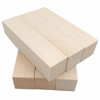 Bloc de bois de balsa brut 100 % écologique pour la sculpture, le dégrossissage et la création de becs d'oiseaux