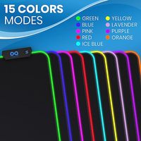 Pabrik Logo Kustom Lylong Produsen Alas Meja RGB Murah Dengan Pengisian Daya Nirkabel