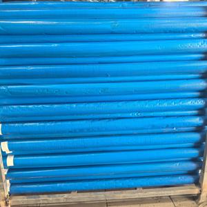 Rouleaux <span class=keywords><strong>de</strong></span> bâche PE imperméable bleue avec logo imprimé, feuilles plastiques étanches avec technique <span class=keywords><strong>de</strong></span> revêtement tissé - Product Image 2