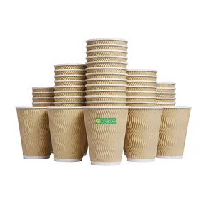 4oz 커피를 위한 처분할 수 있는 줄무늬 에스프레소 종이컵
